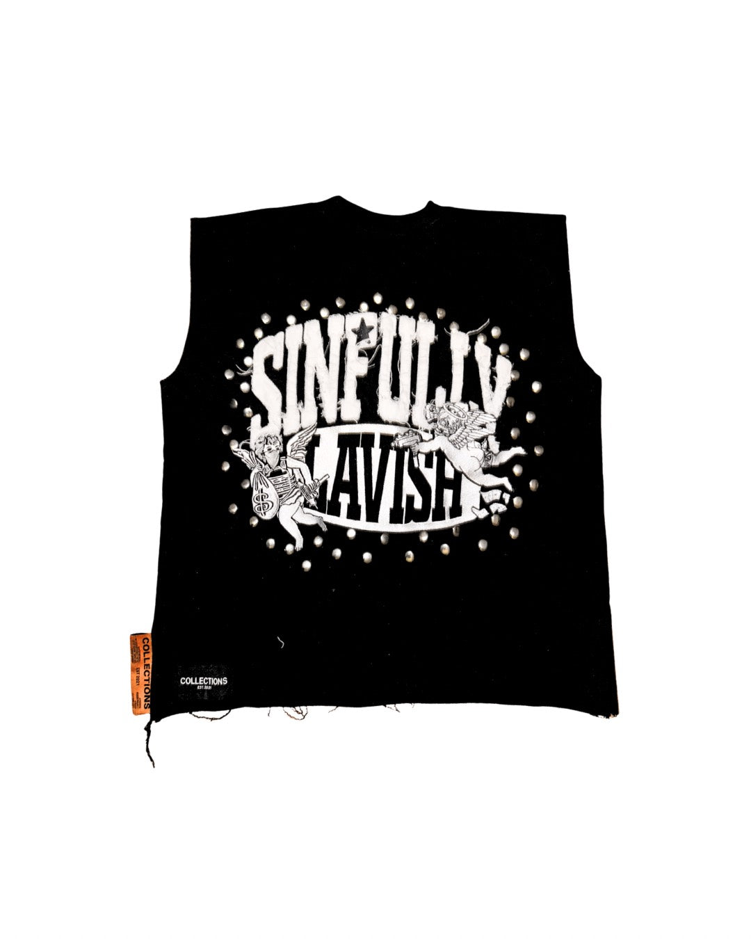 Delavish® Angel of War Studded Muscle Tee
